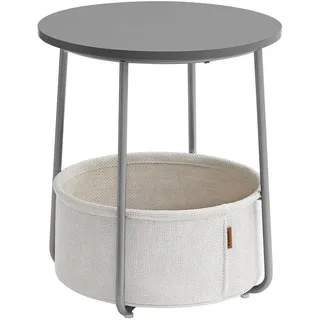 VASAGLE Beistelltisch mit Korb Ø 45 cm