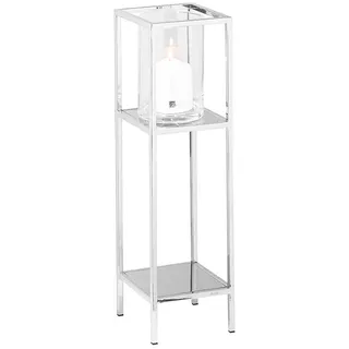 Fink Windlicht LEXA Edelstahl/Glas Silber
