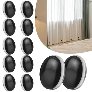12PCS Duschvorhang Gewichte 4cm Duschvorhang Beschwerer Vorhang Magnet Gewicht Curtain Weights Magnetische Vorhang Gewichte Befestigung für Duschvorhänge, Vorhänge (Schwarz)