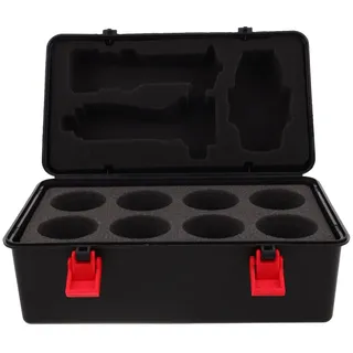 TOYANDONA Aufbewahrungskoffer für Kreisel: Set mit Kreisel Und Abschussvorrichtung, Inklusive Griff Und Einlagen, Tragbare Kunststoffbox mit 8 Innenfächern – Perfekt Als Mitgebsel für