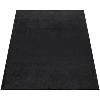 Paco Home Kurzflorteppich 160/160 cm Porto 890 , Schwarz , Textil , Quadratisch , 160x160 cm , strapazierfähig, für Fußbodenheizung geeignet , Teppiche und Böden, Teppiche