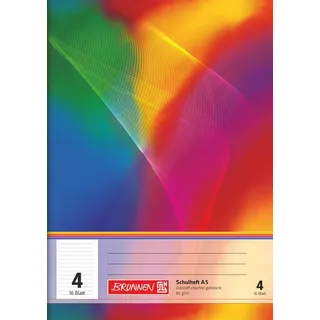 Brunnen 104590402 Schulheft DIN A5, 16 Blatt, einfaches Heft