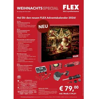 Flex Werkzeug-Adventskalender 2026 535585