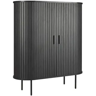 Möbilia Kommode 100 x 118 x 40 cm schwarz