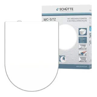 Schütte WC-Sitz Duroplast D-Form Weiß