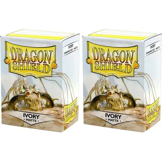Arcane Tinmen ART11017 Dragon Shield: Matte – Ivory (100) (Packung mit 2)