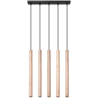 SOLLUX lighting Hängelampe Pendelleuchte Hängeleuchte Deckenlampe Lampe Decke Stahl 5 Flammig Pastelo