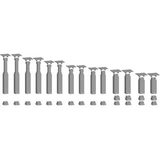NOCH 53941 H0, TT, N Easy-Track Pfeiler-Set