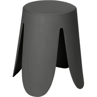 Wenko Badhocker Comiso Duschhocker anthrazit, belastbar bis 180 kg, rutschfeste Füße, 44,5x46,0x44,5 cm