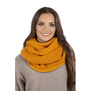 Vivisence Loop Damen für Winter Einheitsgröße - Warm Schal Frauen Klassisch winterschal Gemütlich für herbst Schlauchschal XXL Halsbedeckung - Honig - Gelb