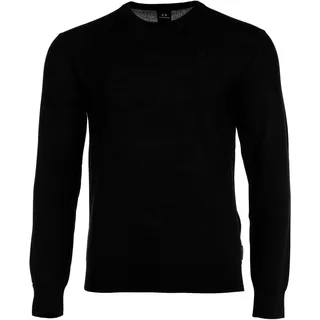 Sweater ARMANI EXCHANGE "Strickpullover", Herren, Gr. XL, schwarz, Obermaterial: 100% Schurwolle WV., Sweatshirts Sweater