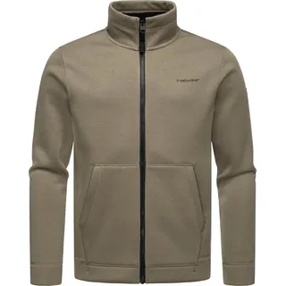 Sweatjacke RAGWEAR "Sweatjacke Fabbian Collar", Herren, Gr. 3XL, braun (mocca), Obermaterial: 100% Polyester PES. Futter: 100% Polyester PES., Sweatjacken Sweatjacke