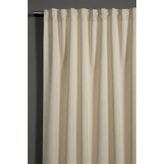 Sehlbach "Schal Dimout Uni, beige, 140 x 175 cm Gardinen, Gardine, mit Gardinenband und verdeckten Schlaufen