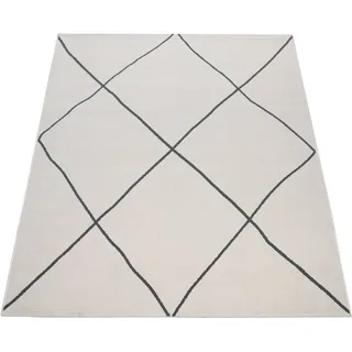 Paco Home Haral 787 Kurzflorteppich 160 x 230 cm Weiß