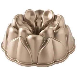 Nordic Ware Backform Magnolia Bundt Aluminium Gold, 25,1cm x 25,1cm, NW 93848