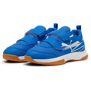 Puma Varion II V Jr Indoor Court Shoe, Team royal/PUMA White-Gum, 28