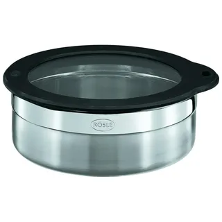 Rösle Frischhaltedose rund silber 16 cm 1,2 l