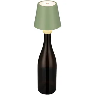 Novel Akku-Tischleuchte , Grün , Metall , Uni , 94 mm , rund , 12.2 cm , RoHS, Ce , Touch-Schalter (on/off), tragbar, Ladeanzeige, aufladbar über Usb , Lampen & Leuchten, Innenbeleuchtung, Tischlampen, Akku-Tischlampen