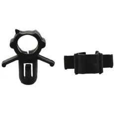 sourcing map 20Stk 6,5mm Loch schwarz Rohr Clips Kabelbaum Klemme Befestigung Nieten DE de