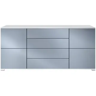 Vladon Sideboard Rova Denim matt , Holzwerkstoff , 166.5x75.5x35 cm , Kleinmöbel, Kommoden, Sideboards