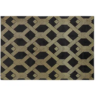 Beliani Kurzflor-Teppich Vekse 230/160 cm , Naturmaterialen , Grafikmuster , Rechteckig , 160x230 cm , Teppiche und Böden, Teppiche, Orientteppiche