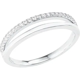 s.Oliver Ring 925 Sterling Silber Damen Ringe, mit Zirkonia synth., Silber, Kommt in Schmuck Geschenk Box