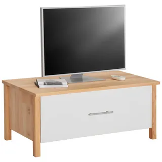 Linea Natura Tv-Element , Weiß, Erlefarben , Holz , Erle , vollmassiv , 1 Schublade(n) Schubladen , 96x40x46 cm , Babymöbel & Kindermöbel, Kinderzimmer & Jugendzimmer, Phonomöbel