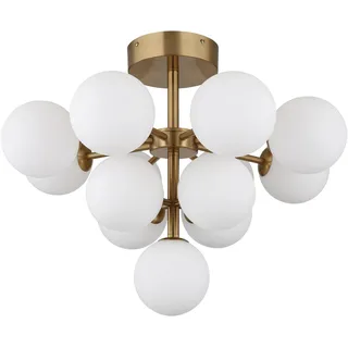 GLOBO Grappy 13x G9 rund goldfarben matt