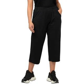 Ulla Popken Damen große Größen 7/8 Hose, Schwarz (Schwarz 10), 42/44