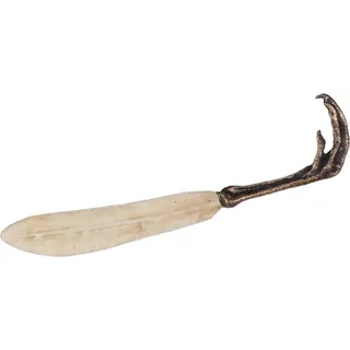 Brieföffner Gusseisen Klaue und Feder