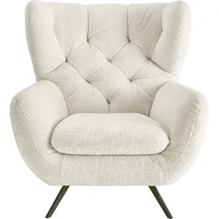 Candy Ohrensessel Beatrice Polyester 100 x 106 x 95 cm Weiß