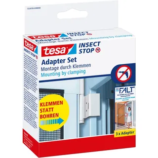 Tesa Insektenschutz Tür Insect Stop Falt 11,3 x 15 cm Weiß