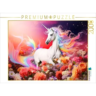 CALVENDO Puzzle Ein Motiv aus dem Kalender Einhorn und coole Sprüche | 2000 Teile Lege-Größe 90x67cm Foto-Puzzle für glückliche Stunden