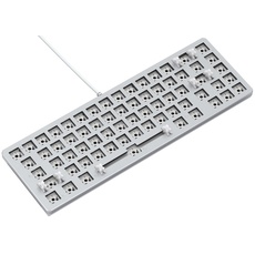 Glorious Gaming GMMK 2 Compact 65% Barebones (Frame Only) – Mechanisches Gaming-Tastaturgrundgerüst, Kompakt-TKL (65%), Aluminium, individuell anpassbar, RGB, Amerikanisch/ANSI Layout - Weiß