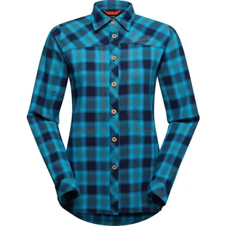 La Sportiva Rambler Flannel Shirt Women deep sea/cherry tomato (B43R22) S