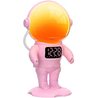 Tageslichtwecker Sonnenaufgang Lichtwecker Wecker mit Licht, Sunrise Wake Up, Smart Bluetooth Lautsprecher, 30 White Noise,Timer,Dual Alarm, Dimmbare Nachtlicht mit Farbewechel für Erwachsene & Kinder