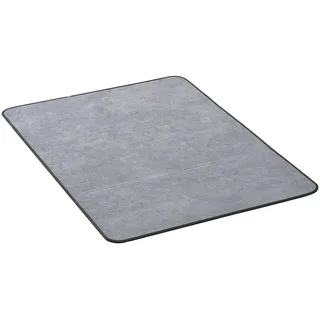 VEVOR Stuhlmatte Bodenschutzmatte (1225 x 915 x 5 mm) Bürostuhlmatte für Hartböden, Stuhlteppich für Rollstuhl, Cord-Oberfläche, sanftes Gleiten unter dem Schreibtischteppich für Heimbüro (grau)