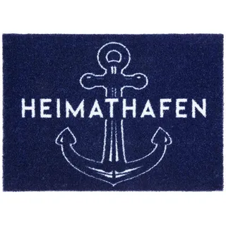 Astra Schmutzfangmatte AUßEN Deco Brush , Dunkelblau , Textil , 50x70 cm , Teppiche und Böden, Schmutzfangmatten, Fußmatten