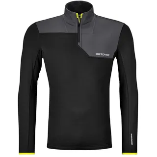 Ortovox Fleece Light Zip Neck M black raven