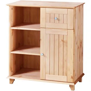 welltime Unterschrank »Venezia Landhaus«, Breite 63 cm, aus hochwertigem Echtholz, beige