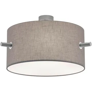 Trio Deckeneleuchte Camden Grau/Nickel max. 60 Watt