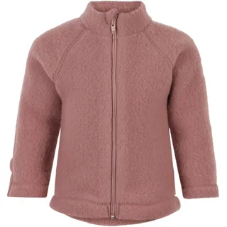 Mikk-line Wollwalk Jacke Baby & Walkjacke Kinder 80 Burlwood – Wollfleece Jacke Baby & Wolljacke aus Merinowolle – Winterjacke & Übergangsjacke, Oeko-Tex & Kratzfrei