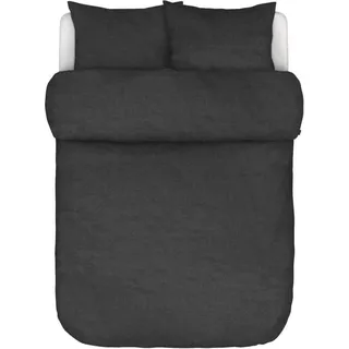 Marc O' Polo Leinen-Bettwäsche-Garnitur Valka Farbe Anthracite Größe 140x200+70x90 - Grau