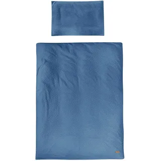 roba Kinderbettwäsche Seashells indigo - Blau - Textil - Füllung: Polyester - 100x135 cm , Gots , Schlafen, Babybettausstattung, Babybettwäsche