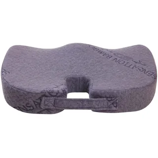 Herzberg HG8040 Memory-Schaum-Kissen, Bambus-Sitzkissen, ergonomisch, U-Ausschnitt und gesunde Haltung, perfekte Unterstützung für die Erholung