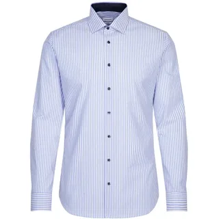 Seidensticker Herren Business Hemd - Bügelfreies Hemd mit sehr schmalem Schnitt - X-Slim Fit - Langarm - Kent-Kragen - gestreift - 100% Baumwolle