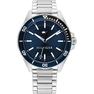 Tommy Hilfiger Logan 1792012 Herrenuhr - Silber/Dunkelblau
