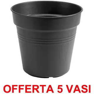 Angebot 5 Vase Green Basics Growpot 11CM Living Black ELHO