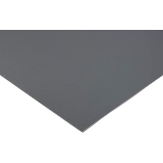 RS PRO PVC Kunststoffplatte, Grau, 30mm x 500mm x 1000mm / 1.47g/cm3 bis +60°C, Voll