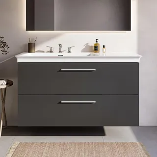 Ideal Standard i.life B Waschtischunterschrank 100 cm mit 2 Auszügen, asymmetrisch links